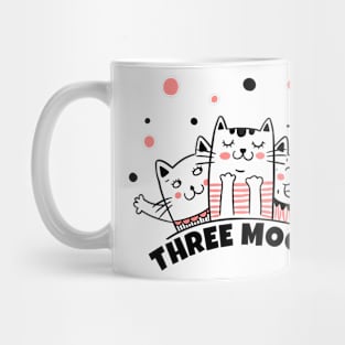 Three Cats Three Moods Mug